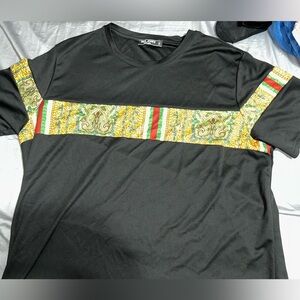 Men's 2X Paul Jones Striped Short Sleeve Shirt